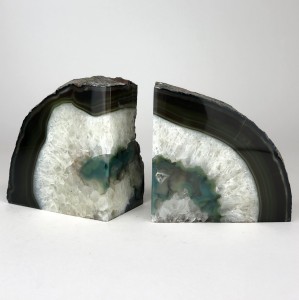 Green Mineral Bookends (T5812)