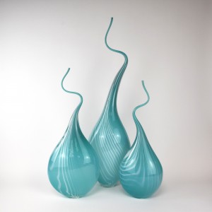 Blue 'Squiggle Vases' (T6234)