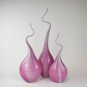 Pink 'Squiggle Vases' (T6242)