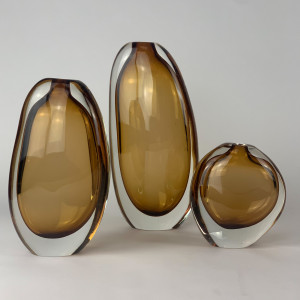 Amber Hollie Vases (T6843)