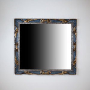 C1800 Very Fine Carved Wood Mirror / Picture Frame Recently Refinished (T7653)