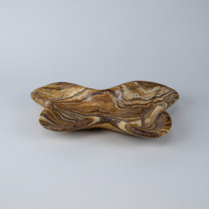Large Brown Coloured Onyx Bowl (T7698)