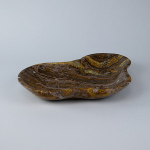 Extra Large Brown Coloured Onyx Bowl (T7717)