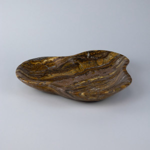 Extra Large Brown Coloured Onyx Bowl (T7718)