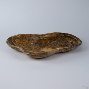 Extra Large Brown Coloured Onyx Bowl (T7719)